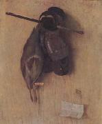 BARBARI, Jacopo de Still Life with Partridge,Iron Gloves and Bolt of a Crossbow (mk14) USA oil painting reproduction